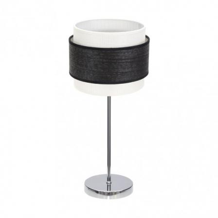 Sobremesa Myriam 1xe14 Cromo/Madera Negra 47x18x18 cm