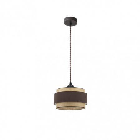 Colgante Kandy 1xe27 Natural/marron Regx30x30 Cm