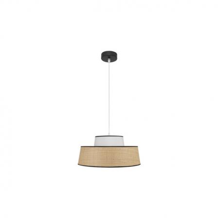 Colgante Jia 1xe27 Natural/blanco Regx40x40 cm