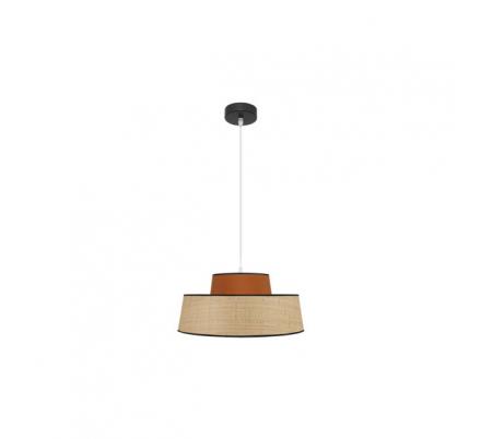 Colgante Jia 1xe27 Natural/calabaza Regx40x40 cm
