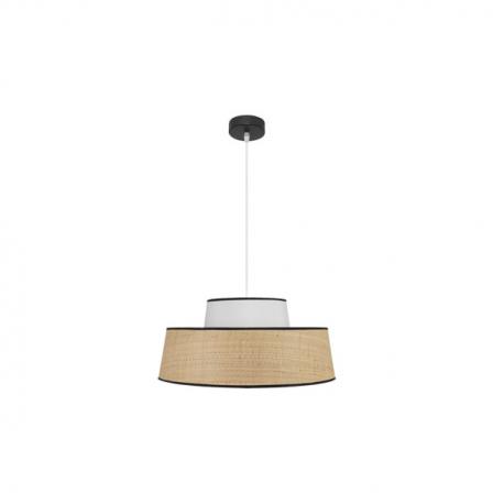 Colgante Jia 1xe27 Natural/blanco Regx50x50 cm