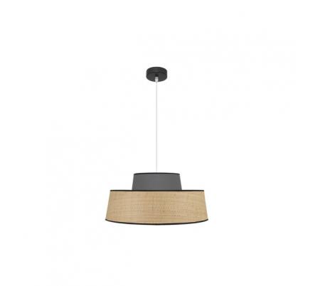 Colgante Jia 1xe27 Natural/gris Regx50x50 cm