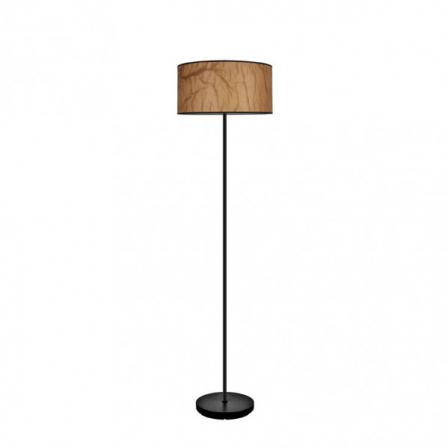 Pie Salon Papiro 1xe27 Pergamino/negro 162x40x40 Cm