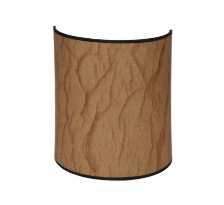 Aplique Papiro 1xe27 Pergamino/negro 30x25x13 cm