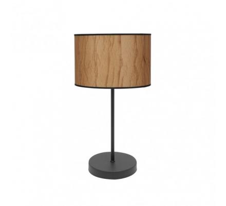Sobremesa Alto Papiro 1xe27 Pergamino/negro 63x30x30 Cm