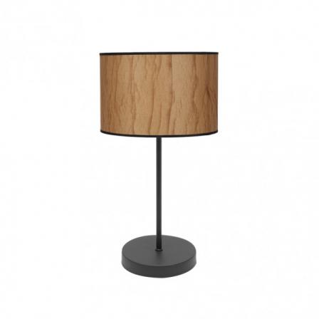 Sobremesa Alto Papiro 1xe27 Pergamino/negro 63x30x30 Cm