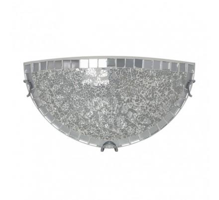 Aplique Tenor 1xe27 Cromo Mosaico 16x30x8,5 Cm