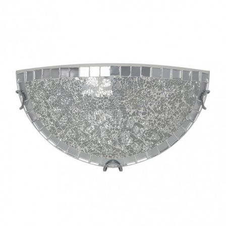 Aplique Tenor 1xe27 Cromo Mosaico 16x30x8,5 Cm