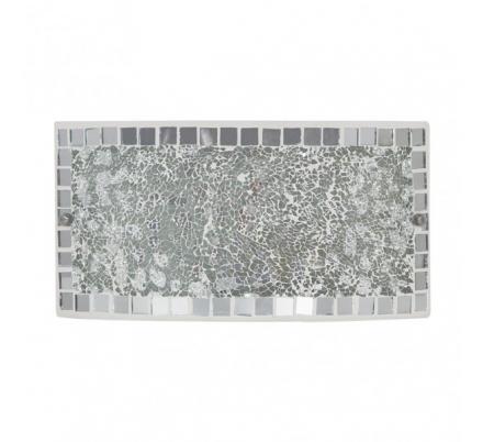 Aplique Rectang. Tenor 1xe27 Cromo Mosaico 17x32,5x6 Cm