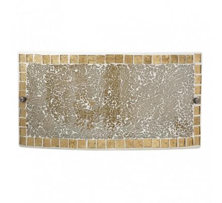 Aplique Rectang. Tenor 1xe27 Ambar Mosaico 17x32,5x6 Cm