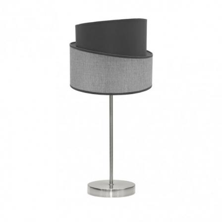 Sobremesa Hara 1xe14 Niquel/gris 45x18x18 Cm