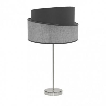 Sobremesa Alto Hara 1xe27 Niquel/gris 66x35x35 Cm