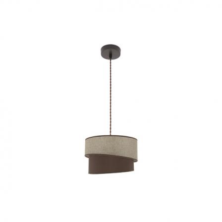 Colgante Hara 1xe27 Marron/marron Regx35x35 Cm