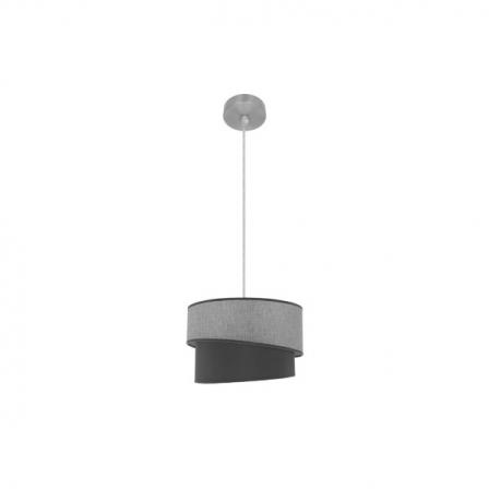 Colgante Hara 1xe27 Niquel/gris Regx35x35 Cm