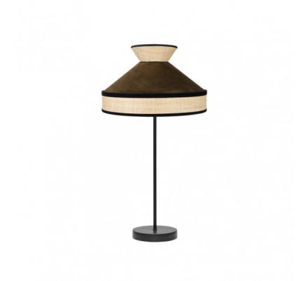 Sobremesa Alto Fabrizio 1xe27 Natural/marron 61x30x30 Cm