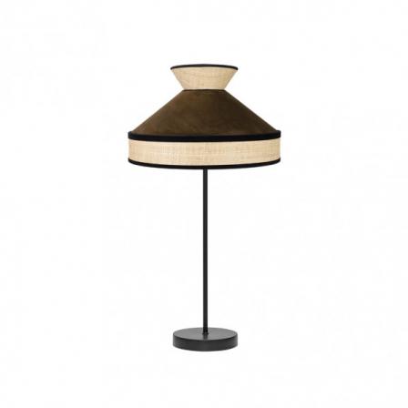 Sobremesa Alto Fabrizio 1xe27 Natural/marron 61x30x30 Cm