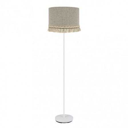 Pie Salon Vera 1xe27 Blanco/beis 163x40x40 Cm
