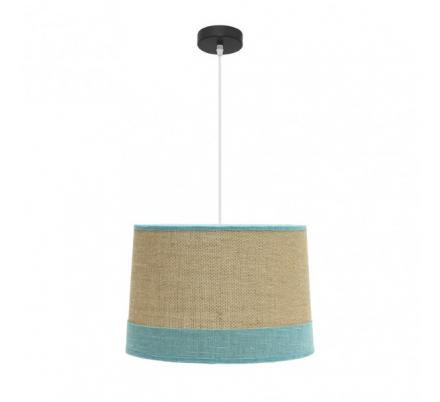 Colgante Tietar 1xe27 Saco/turquesa  Regx40x40 Cm