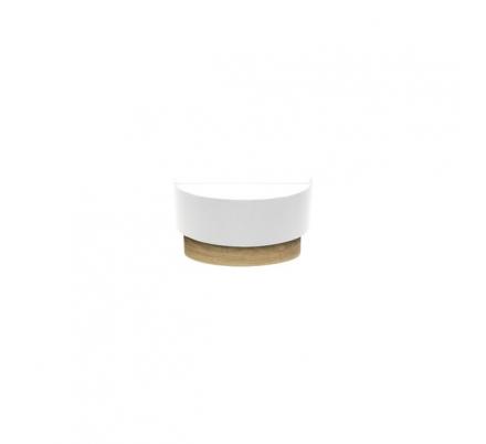 Aplique Tania 1xe27 Blanco/madera Clara 15x30x16 Cm