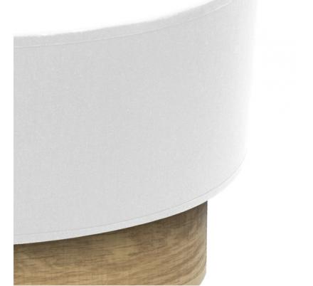 Aplique Tania 1xe27 Blanco/madera Clara 15x30x16 Cm