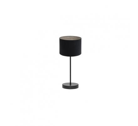 Sobremesa Tania 1xe14 Negro/negro-madera Gris 42x17x17 Cm