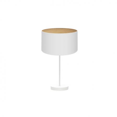 Sobremesa Alto Tania 1xe27 Blanco/blanco-madera Clara 62x30x30 Cm