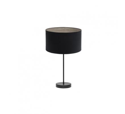 Sobremesa Alto Tania 1xe27 Negro/negro-madera Gris 62x30x30 Cm