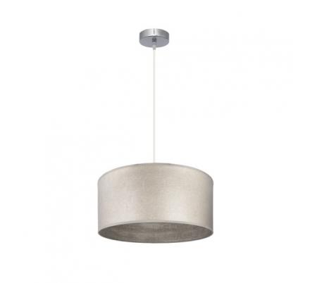 Colgante Tania 1xe27 Niquel/madera Gris Regx40x40 Cm