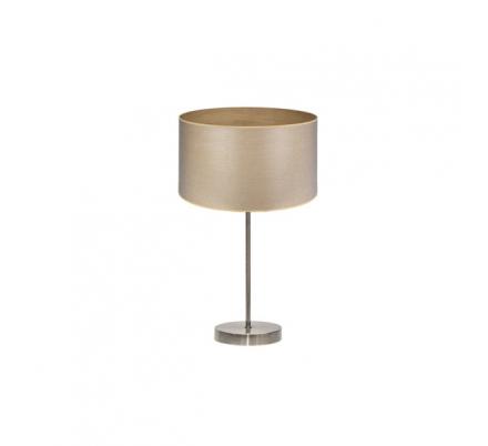 Sobremesa Alto Tania 1xe27 Cuero/madera Clara 62x30x30 Cm