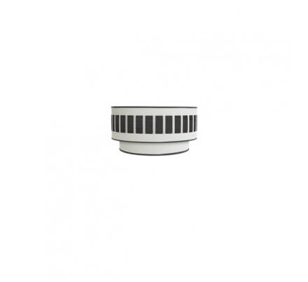 Aplique Ivanna 1xe27 Blanco-madera Negra 17x30x15 Cm