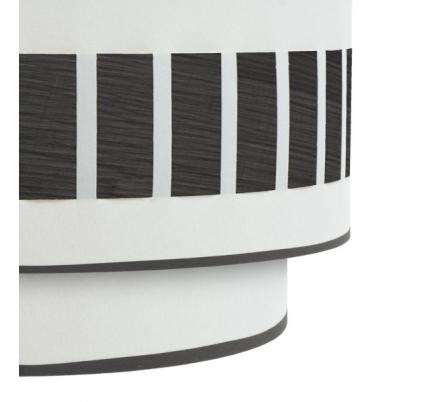 Aplique Ivanna 1xe27 Blanco-madera Negra 17x30x15 Cm