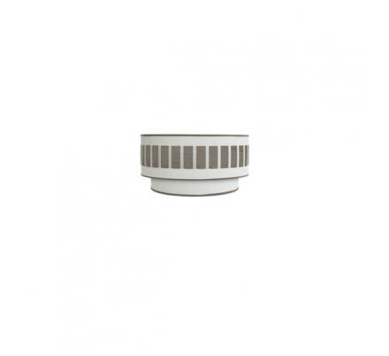 Aplique Ivanna 1xe27 Blanco-madera Gris 17x30x15 Cm