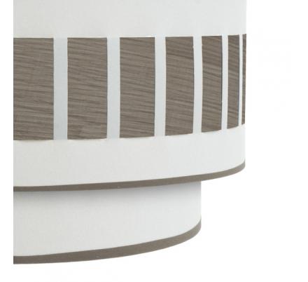 Aplique Ivanna 1xe27 Blanco-madera Gris 17x30x15 Cm