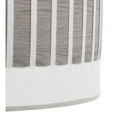 Sobremesa Ivanna 1xe14 Niquel/blanco-madera Gris 43x17x17 Cm
