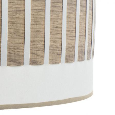 Sobremesa Ivanna 1xe14 Blanco/blanco-madera Clara 43x17x17 Cm