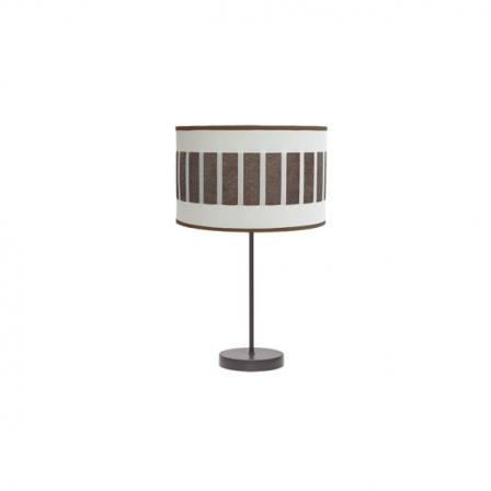 Sobremesa Alto Ivanna 1xe27 Marron/blanco-oxido 62x30x30 Cm