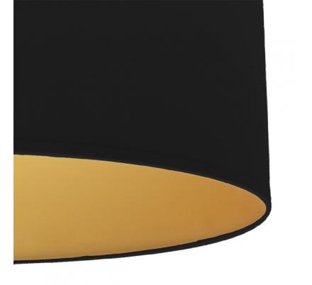 Pie Salon Anuska 1xe27 Negro/negro-oro 162x40x40 Cm
