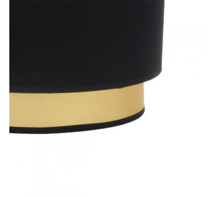 Aplique Anuska 1xe27 Negro/oro 17x30x16 cm