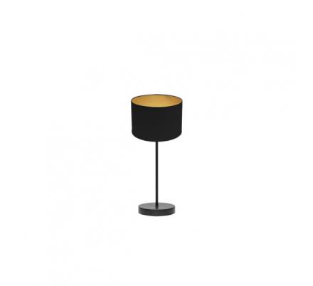 Sobremesa Anuska 1xe14 Negro/negro-oro 46x16x16 Cm