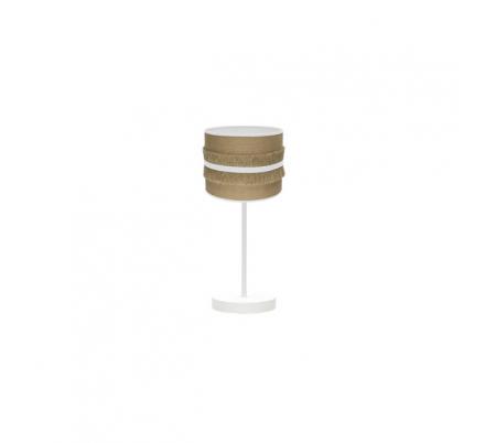 Sobremesa Natalia 1xe14 Blanco/saco-blanco 43x17x17 Cm
