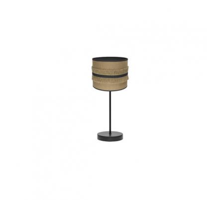 Sobremesa Natalia 1xe14 Negro/saco-negro 43x17x17 Cm