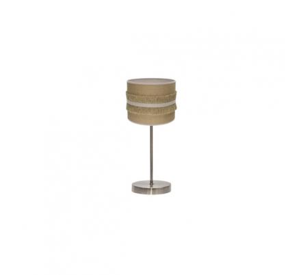 Sobremesa Natalia 1xe14 Cuero/saco-beis 43x17x17 Cm
