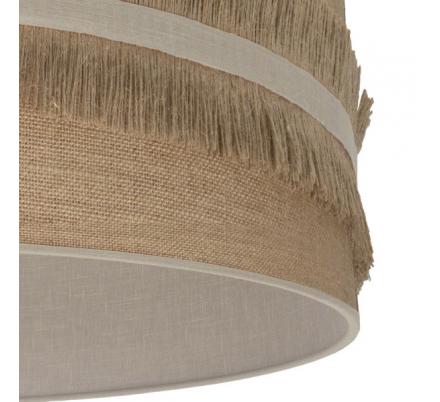 Sobremesa Natalia 1xe14 Cuero/saco-beis 43x17x17 Cm