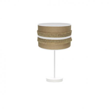 Sobremesa Grande Natalia 1xe27 Blanco/saco-blanco 62x30x30 Cm