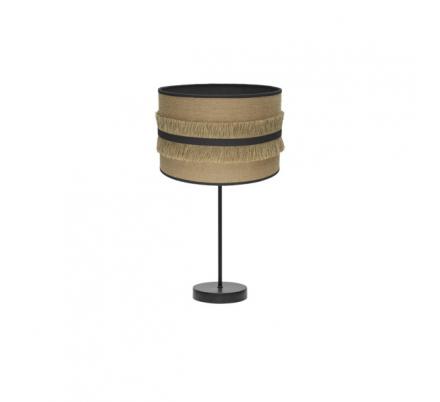 Sobremesa Grande Natalia 1xe27 Negro/saco-negro 62x30x30 Cm