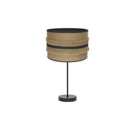 Sobremesa Grande Natalia 1xe27 Negro/saco-negro 62x30x30 Cm