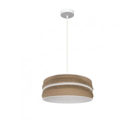 Colgante Natalia 1xe27 Blanco/saco-blanco Regx40x40 Cm