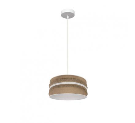 Colgante Natalia 1xe27 Blanco/saco-blanco Regx30x30 Cm