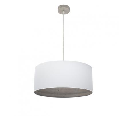 Colgante Tatiana 1xe27 Niquel/blanco-mad.Gris Regx50x50 Cm