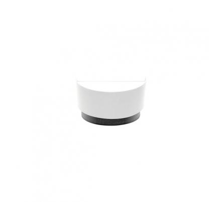 Aplique Tatiana 1xe27 Blanco-madera Negra 17x30x15 Cm